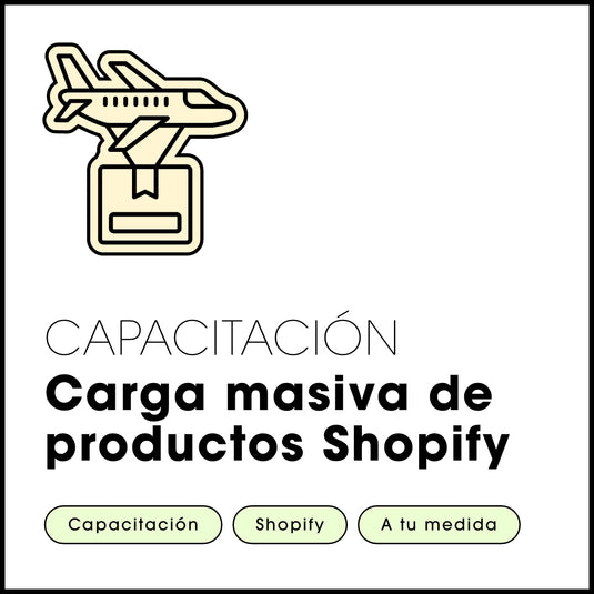 Capacitación Personalizada Carga Masiva de productos en Shopify