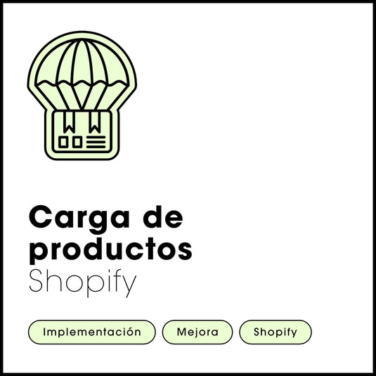 Carga de productos en Shopify